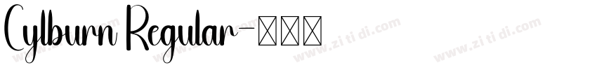 Cylburn Regular字体转换